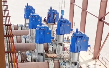Mixed flow vertical pumps for the National Irrigation System on Nile River in Africa
