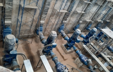 Split case pumps installed at the RID in Rayong Province, Thailand
